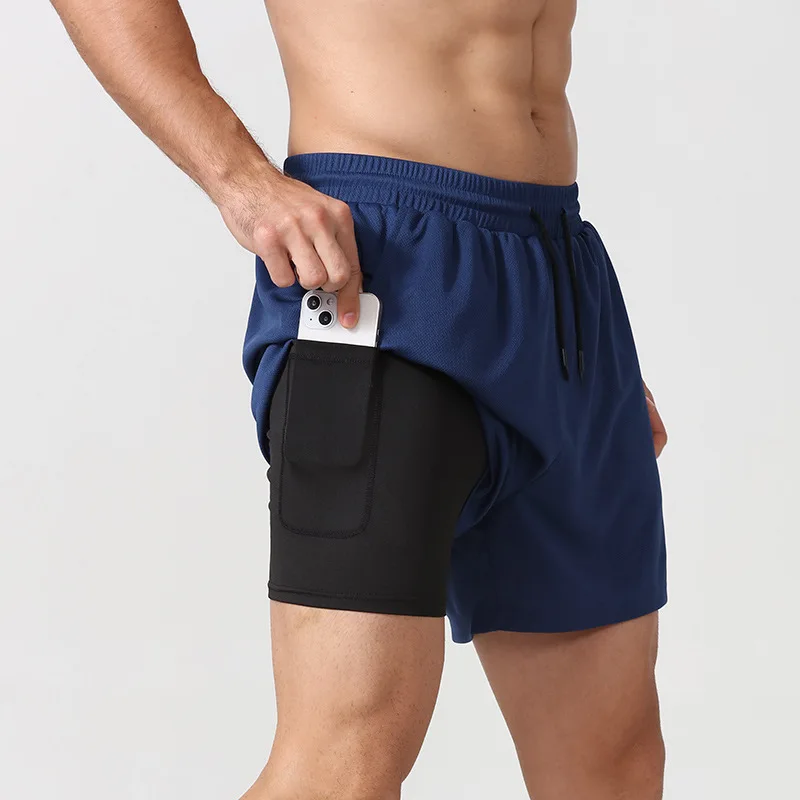 Short Mesh Breathable Basketball Shorts Fabric Custom Logo Drawstring Men Customized Casual Built in Gym Sport Summer Logo Knit