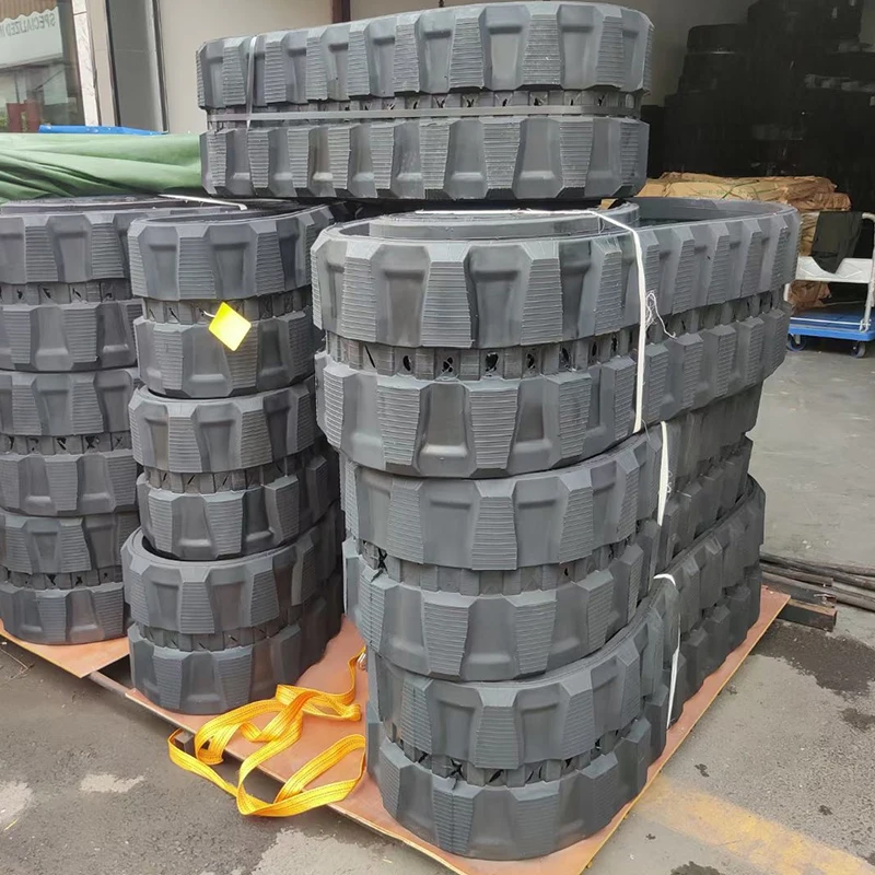 High Quality Mini Excavator Spare Parts Rubber Crawler PC30 PC70 PC80 PC90 PC35MR-2 PC50MR-2, Size 400x72.5x74 Excavator Track