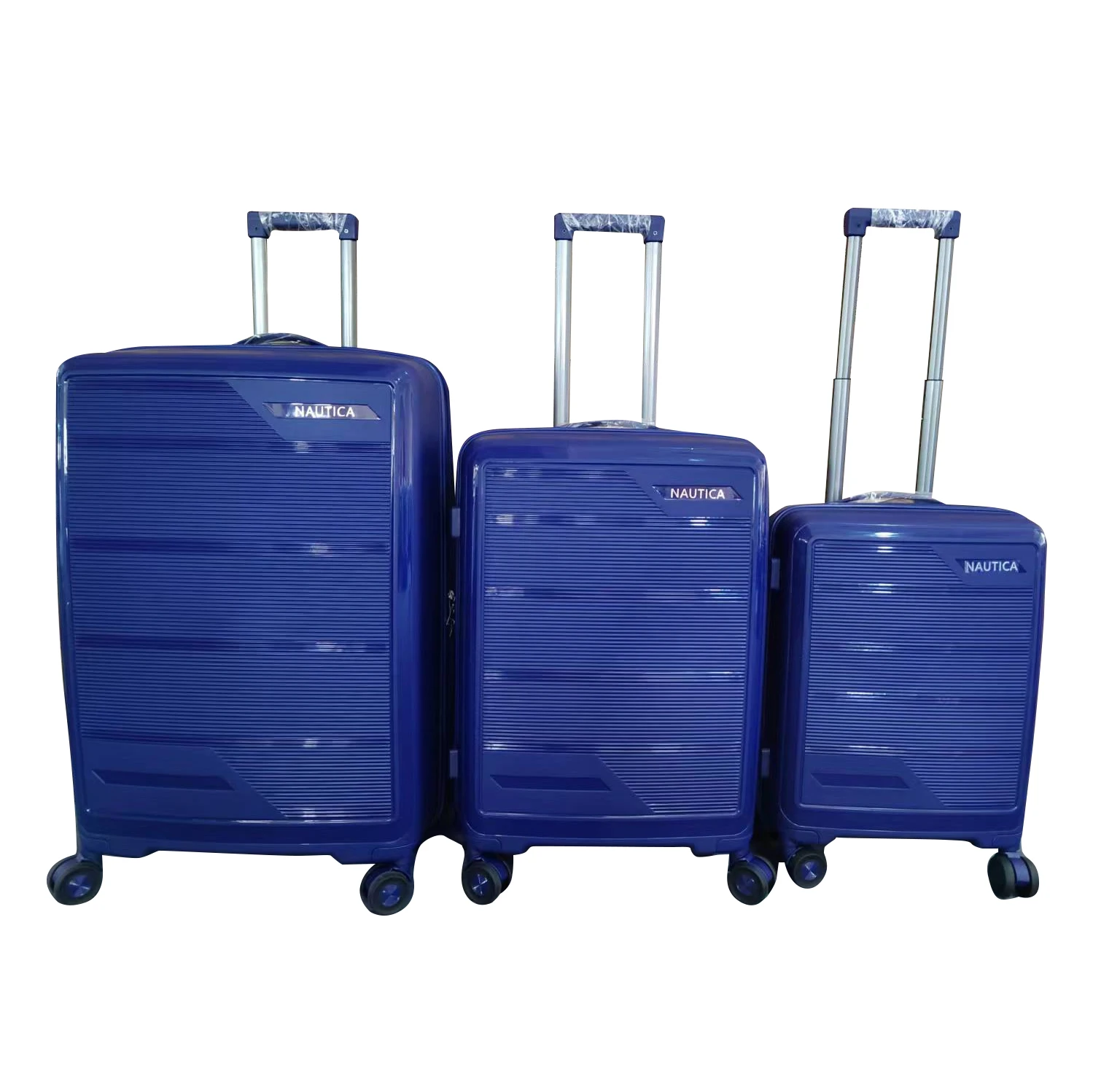 Bojun Wholesale luggage set  pp high quality factory suitcase TSA lock double wheel trolley suitcase 3 PCS / SET  20 24 28