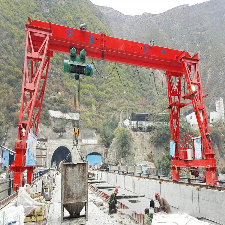 Customized single and double beam gantry crane tyre type container tyre crane Flower frame gantry crane 5 ton 8 ton 10 ton