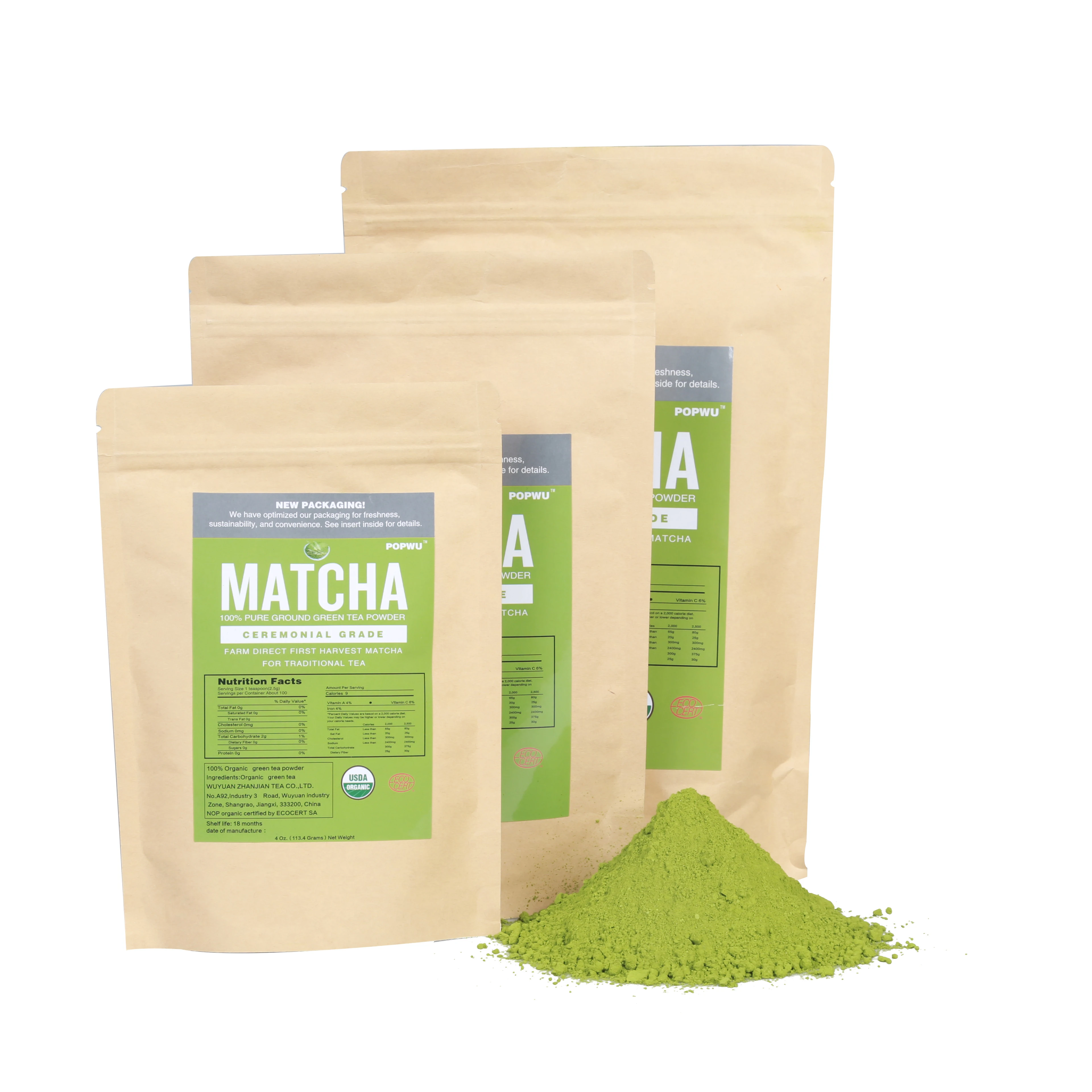 Guaranteed Quality Unique Powder Matcha Tea Organic Matcha Green Tea Powder