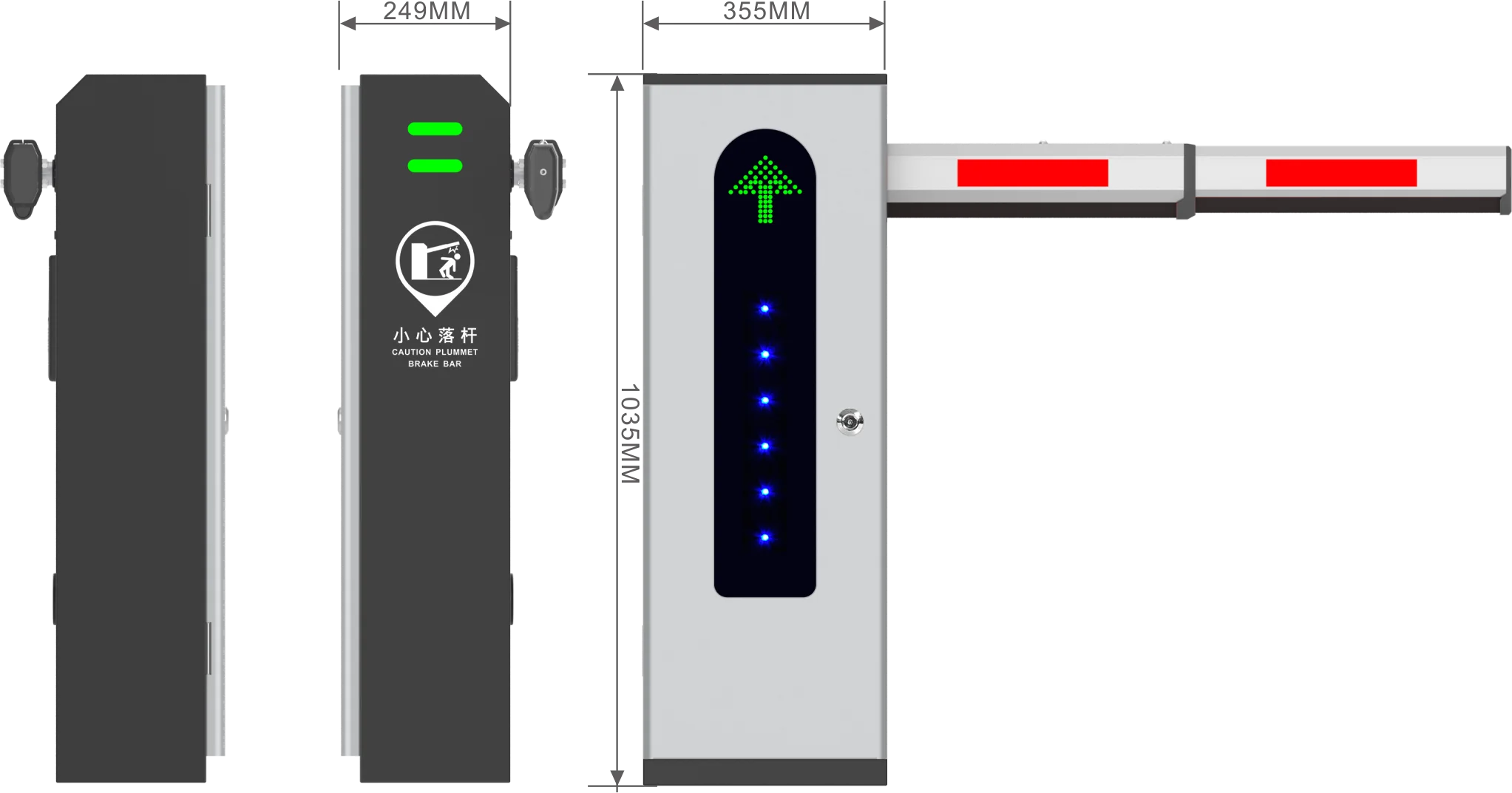 DC24V Servo Motor Barrier Gate Toll Access Control System Automatic Boom Barrier Price