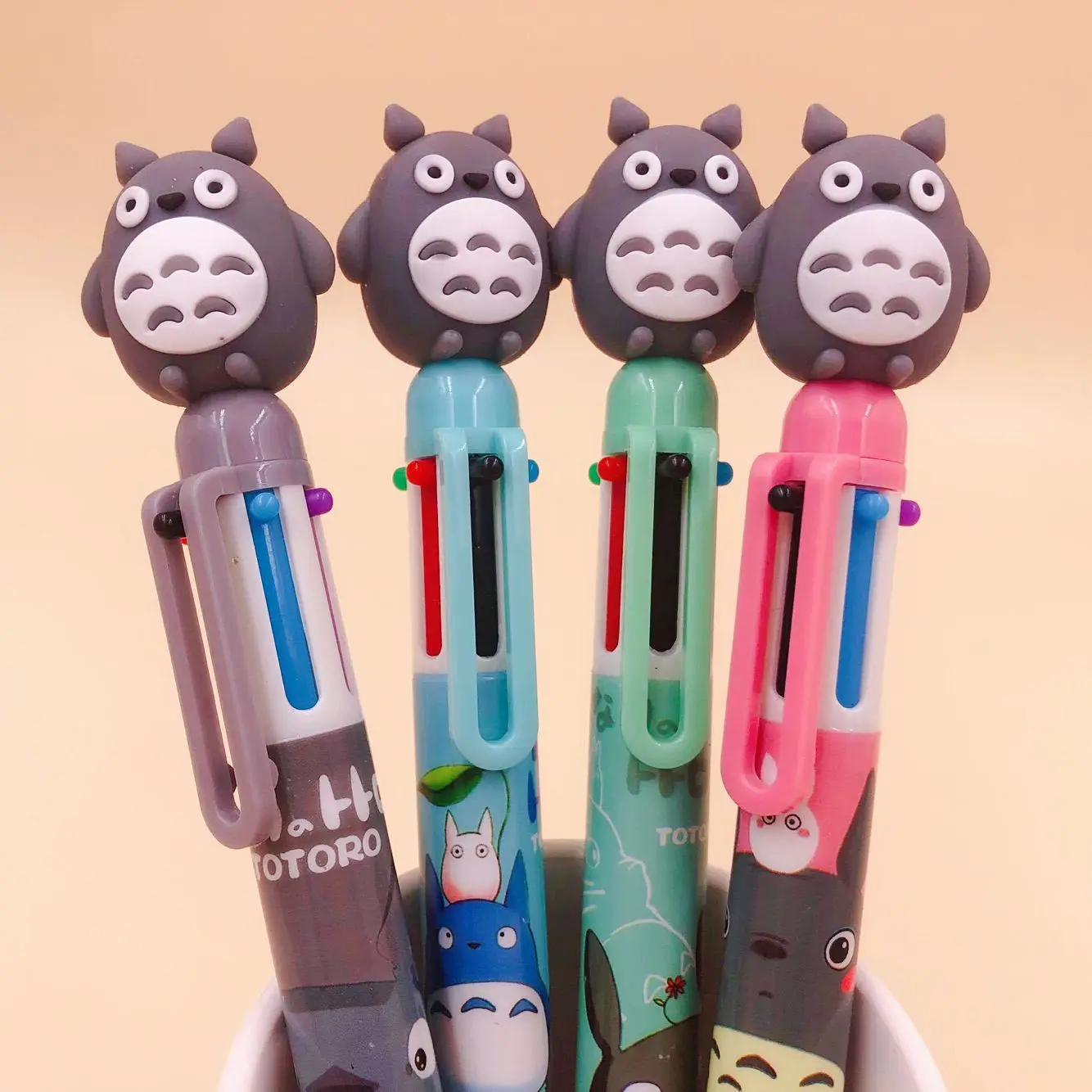 2023 Hot new school office supplies for japanese Creative ball pen stationery smoothly writing ballpoint pens with cats top