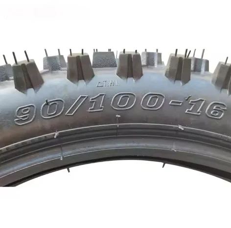 Off-road motorcycle parts 90/100-16 inch high-tooth rubber tire outer tire pit dirt bike scooter accessories for motorcycles