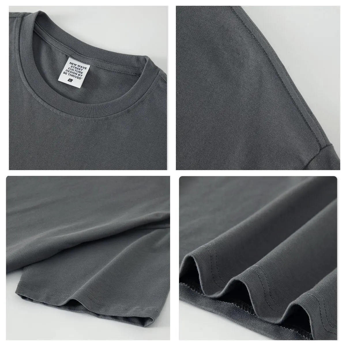 OEM Service Custom Logo Tags Summer 200GSM 100%Cotton tee high quality drop shoulder pour hommes t shirt