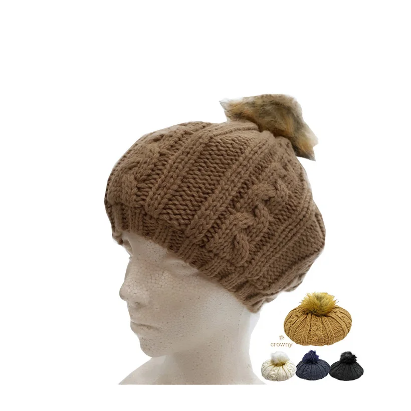 Fluffy washable black white brown navy blue children lady beret hat