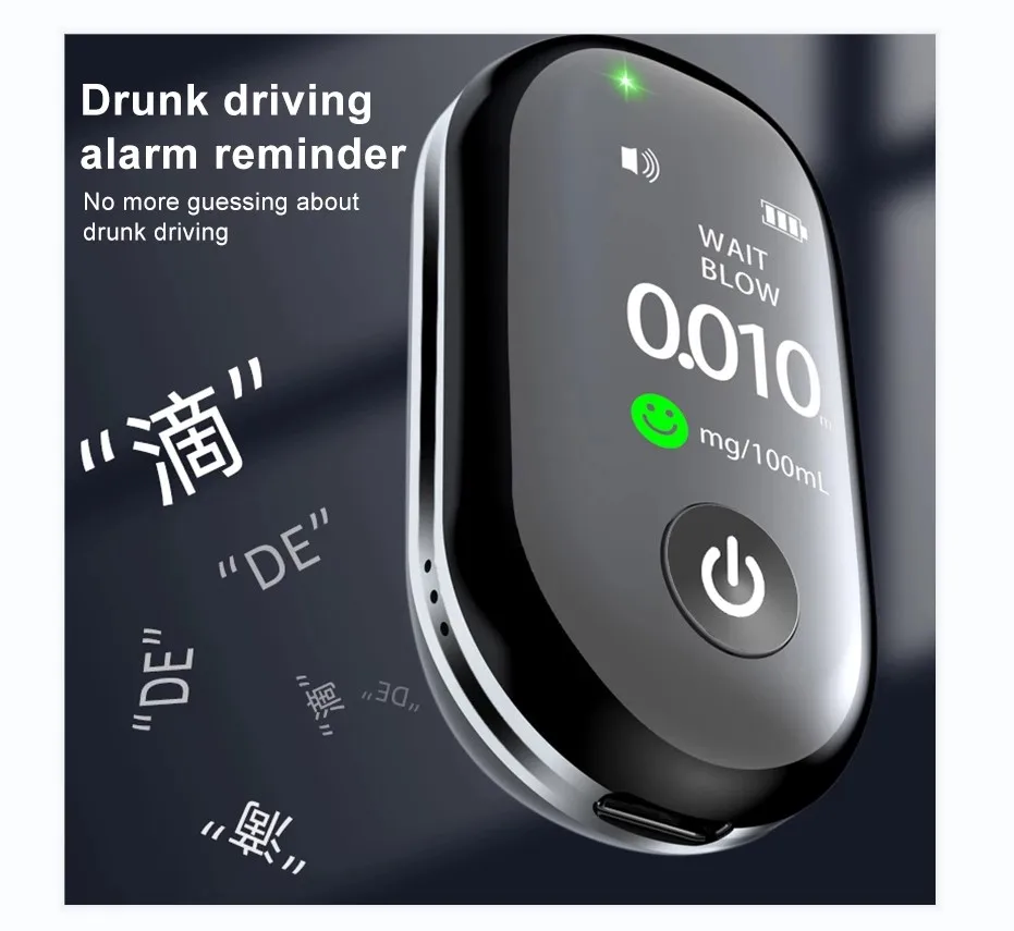 2022 Japan TFT display Alcohol Tester Breathalyser MEMS Sensor Alcohol Breath detector Alcohol testing equipment Breathalyzer
