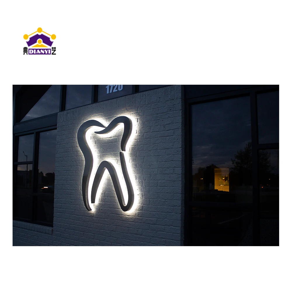 Custom Store Front Led Signs Business 3D Led Channel Letter Sign Stainless Metal Led Signage for Barber Coffee Hotel Shops