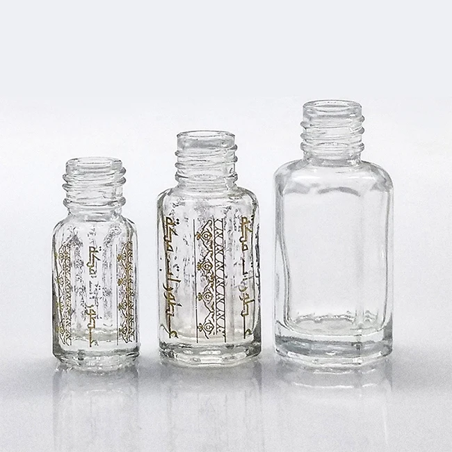ISOCertificatio 2021 ОАЭ и Дубай Лидер продаж 3 мл 6 12 Оптовая Продажа Золотой графин арабский attar стеклянная необычная бутылка tola