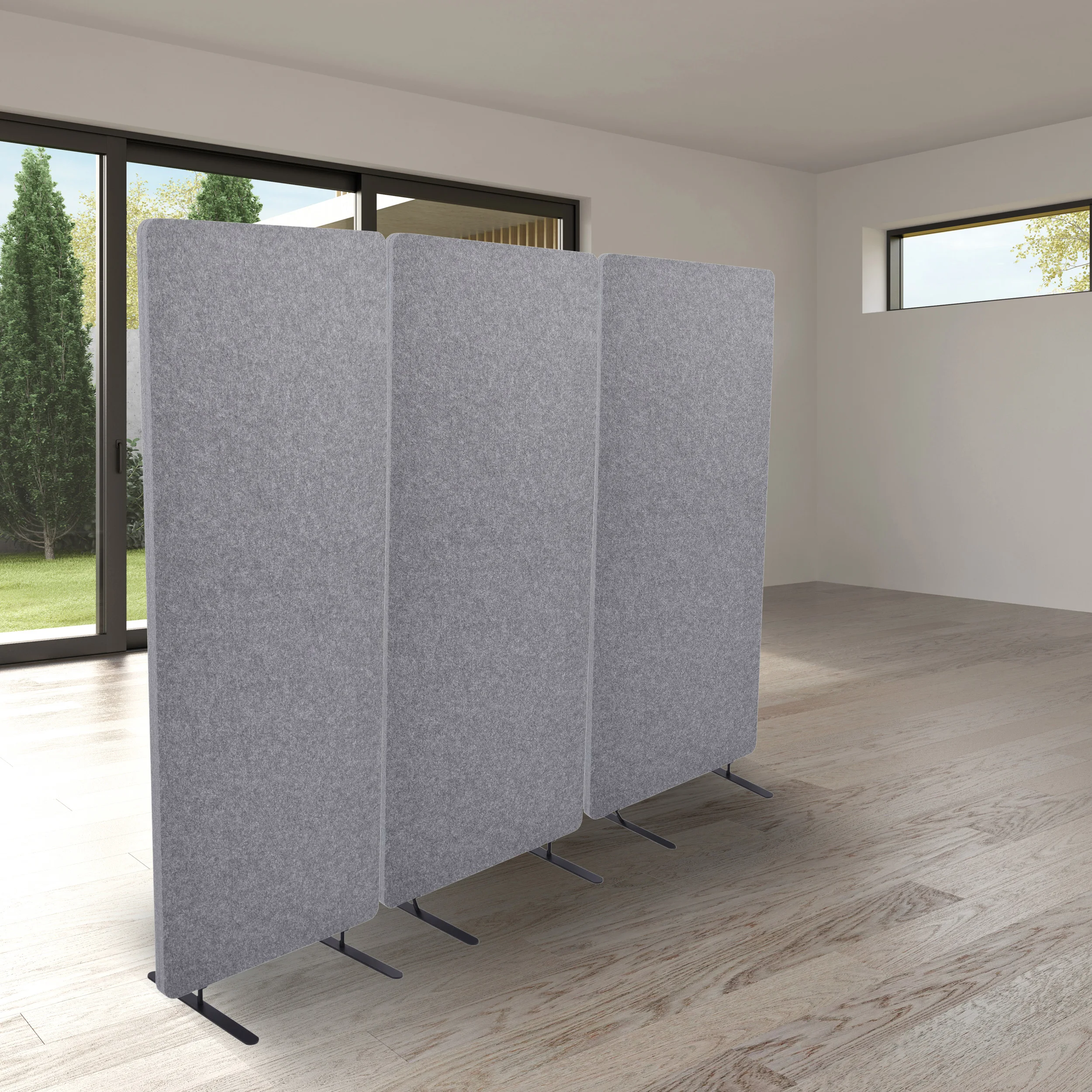 100% Polyester Fiber DIY Office Desk Divider Acoustic Partition Panels free standing  sound absorbing acoustic felt panel