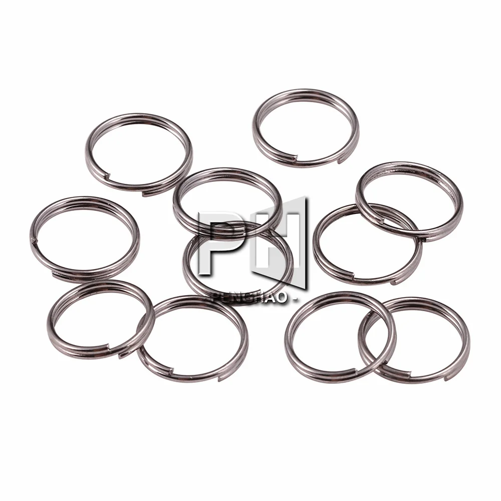 6 8 10 12 mm Open Jump Rings Double Loops Split Rings Connectors for Diy Jewelry Making Finding Accessories Wholesale