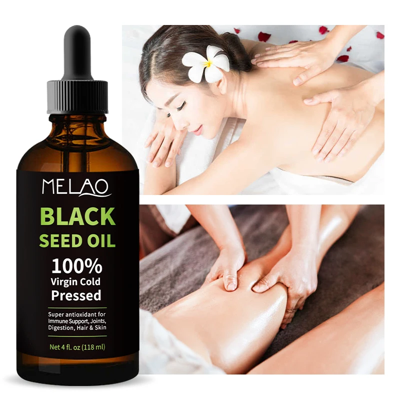 
Private label skin care and usage of massage 100% natural pure organic cold pressed black seed oil for hair care 