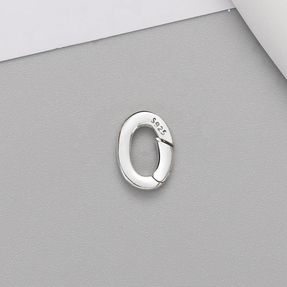 Fashion jewelry 925 sterling silver rectangle connector clasp for jewelry making