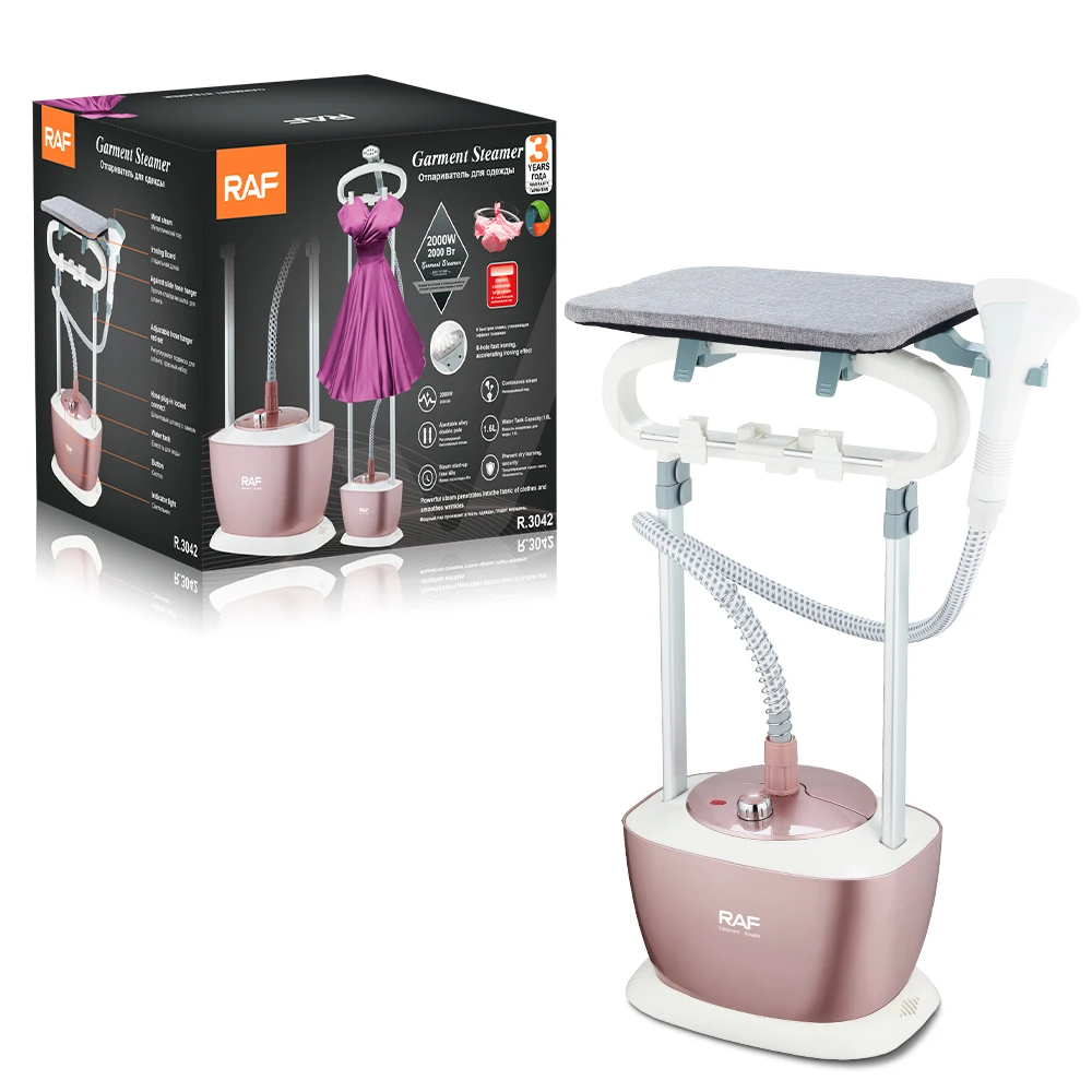 RAF Professional Steam Iron Portable Clothes Standing Garment Steamer With Hanger And Ironing Board