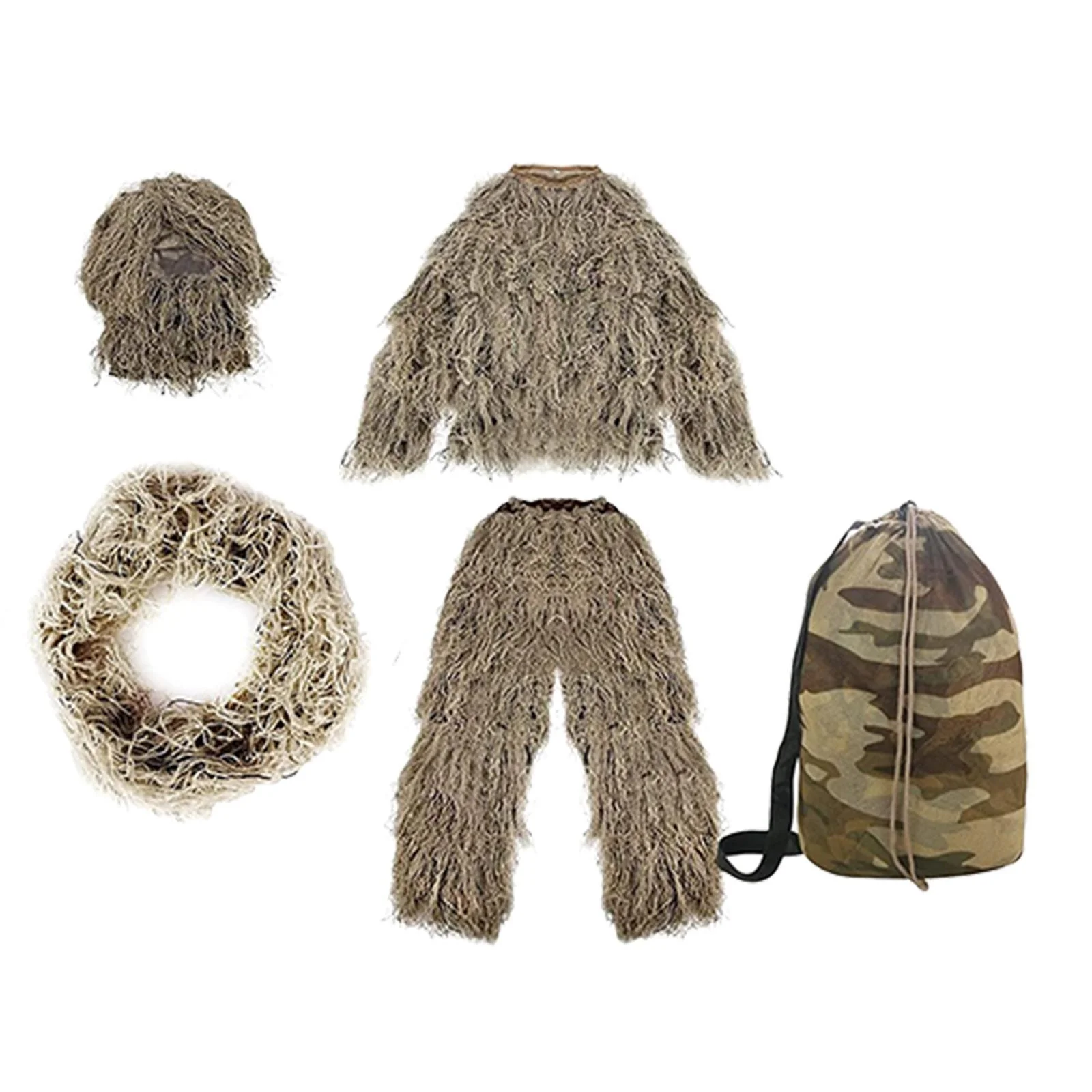 3D Leafy Bow Hidden Kids Children Youth Sniper Hunting Camo Snow Clothing Gillie Ghillie Suits Camouflage