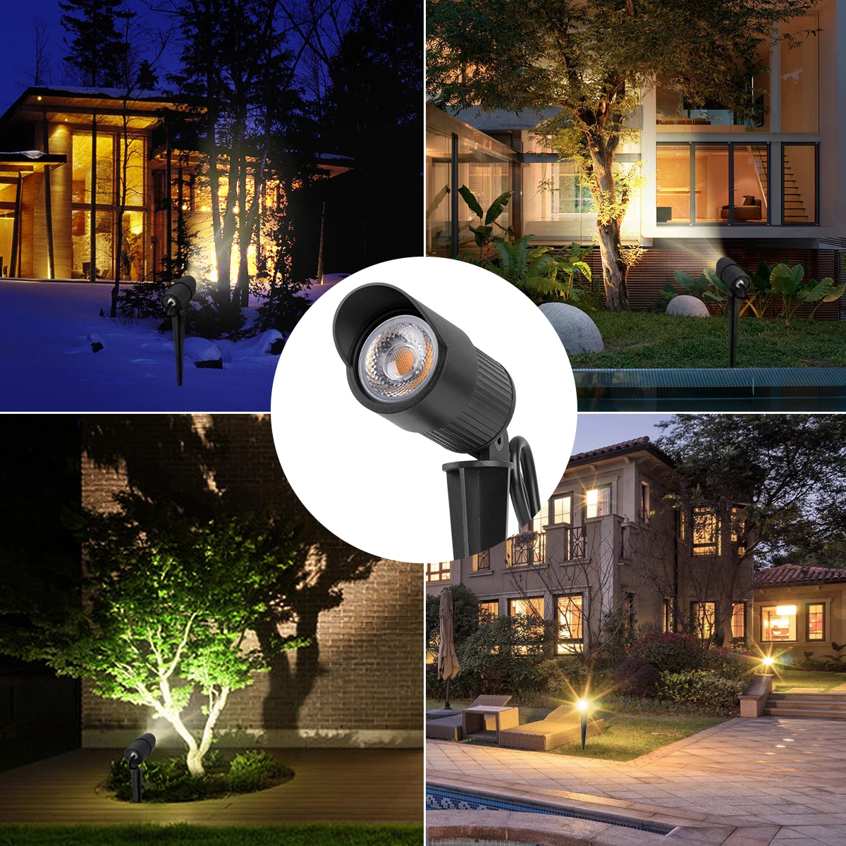 AC100-240V 7W Aluminum Alloy Twig Tree Outdoor Lighting Tree Illumination Light SC-J102A