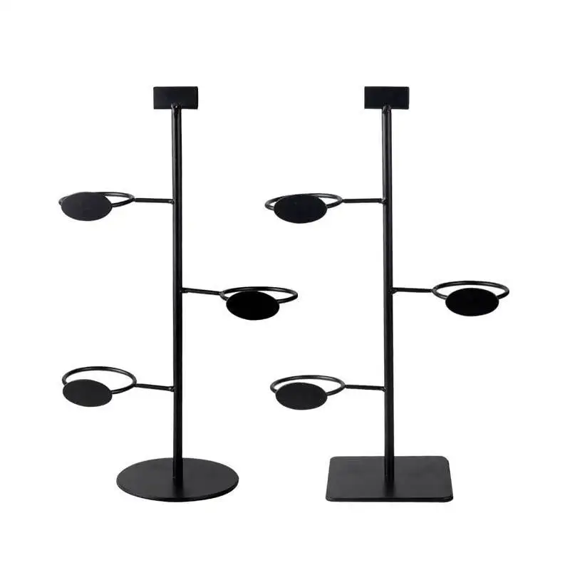 Metal Stand Coffee Cup Display Durable Milk Tea Cup Metal Display Rack