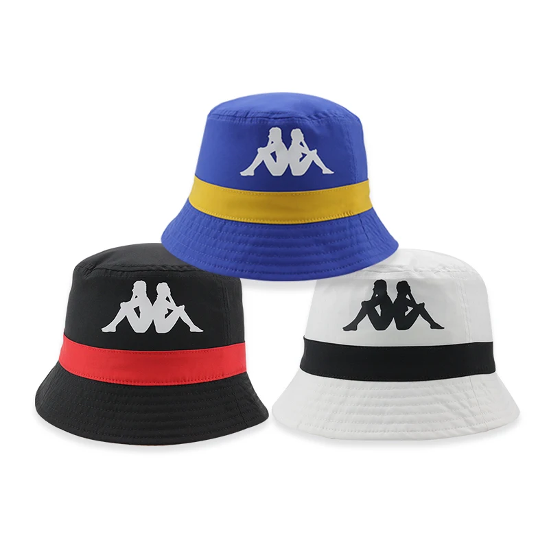 Модные цветные высококачественные дышащие кепки с принтом на заказ, двусторонняя Двусторонняя шляпа-ведро для мужчин с унисекс