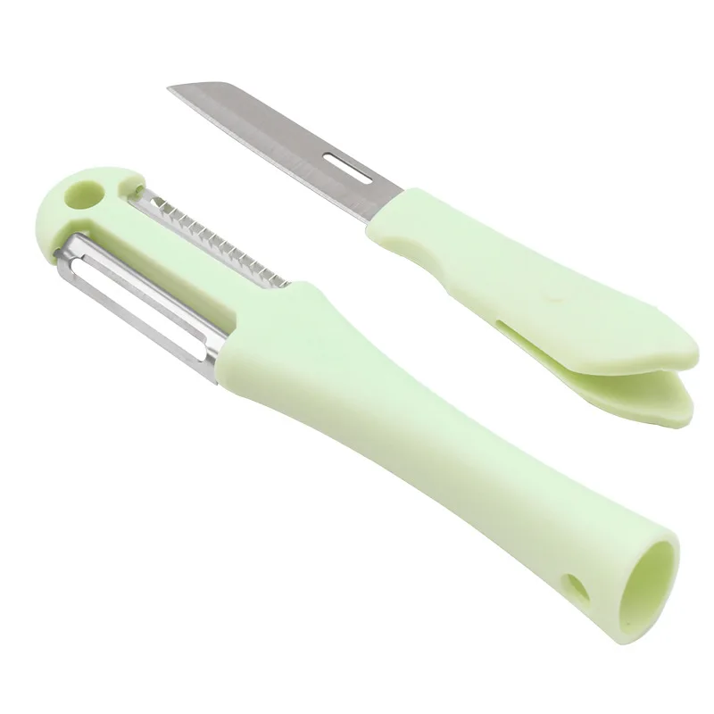 Creative Dual-Purpose Fruit & Vegetable Kitchen Tools Melon Peeling Machine and Paring Knife-Essential for Easy Preparation