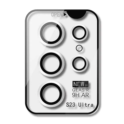 9D Metal Glass Bling Camera Lens Screen Protector For Samsung Galaxy S23 Ultra S23+
