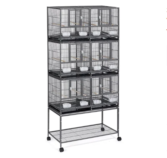 YOELLEN High Quality Large Flock Bird Breeding Flight Cage Three Layer Large Paired Parrot Cage Aviary