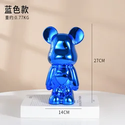 Amazon Hot Selling Creative Violent Bear Model Ornament Home Living Room Cabinet Window Desktop Ornament Resin Crafts
