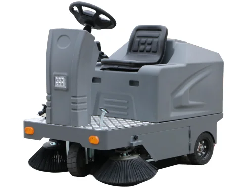 Commercial battery powered ride on sweeper scrubber for road cleaning  mechanical walk behind sweeper
