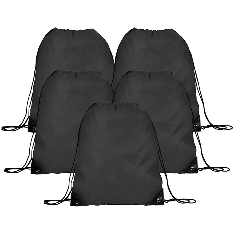 2021 custom logo Promotional waterproof sport shoe polyester drawstring bags