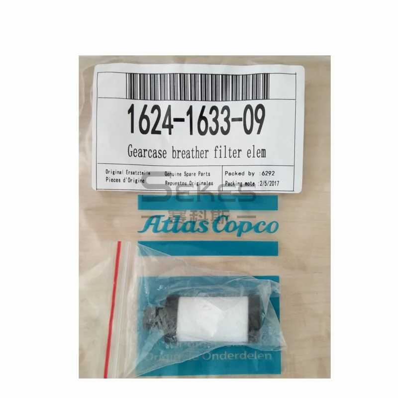 1614867301 1619268900 1624163305 1624163309 air compressor part atlas copco gearcase breather filter elem