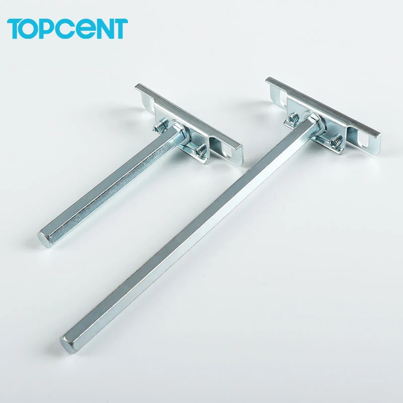 TOPCENT Metal Shelf Brackets Rustproof Blind Shelf Supports Invisible Shelf Bracket