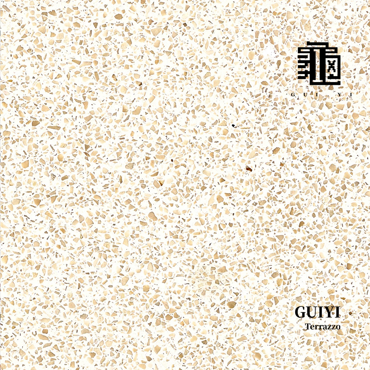 GUIYI Competitive price white terrazzo slab/outdoor terrazzo pattern/table top design