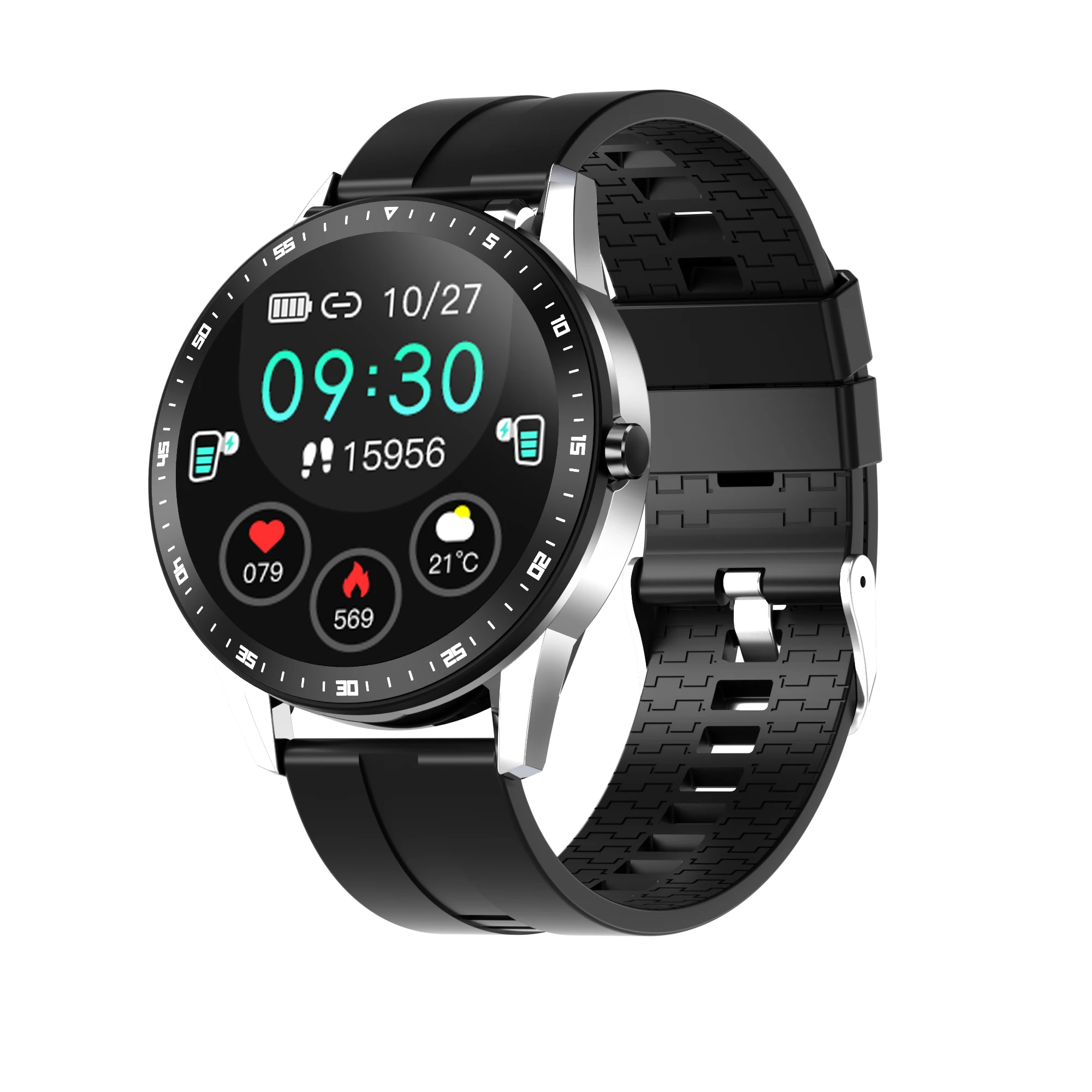 
2021 wholesale T500 hybrid 2in1 fitness waterproof smart watch 2021 fitness watch with wireless earphones 