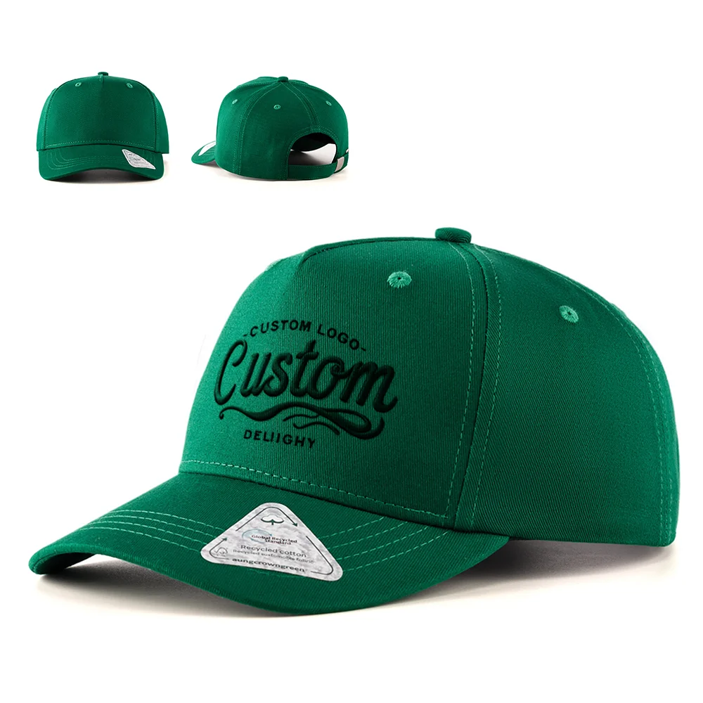 New design unisex men adjustable structured dad hat casquette 5 panel baseball cap embroidered