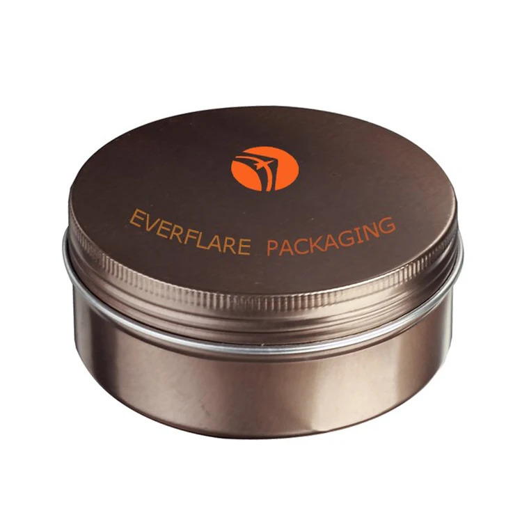 10ml 15ml 30ml 50ml 60ml 80ml 100ml 150ml black/muti-colour cosmetic aluminum jar with screw cap lid