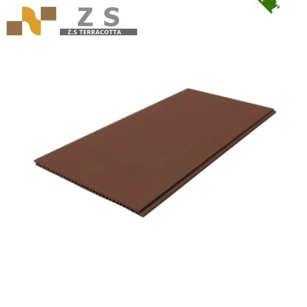 Extruded terracotta panel facade