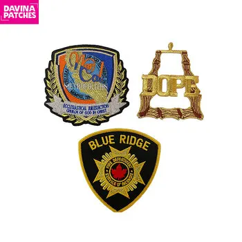 Custom Shield Bear Patches Embroidered Iron on Sew on Badge Logo Tactical Patch Hook & Loop for Clothes Hats