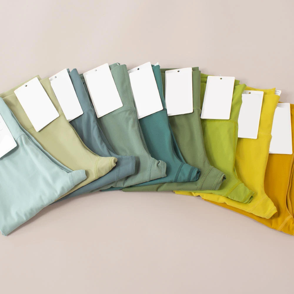 Fashion luxury private label Double-sided sanding nylon spandex Yoga Pants with waist inner pocket