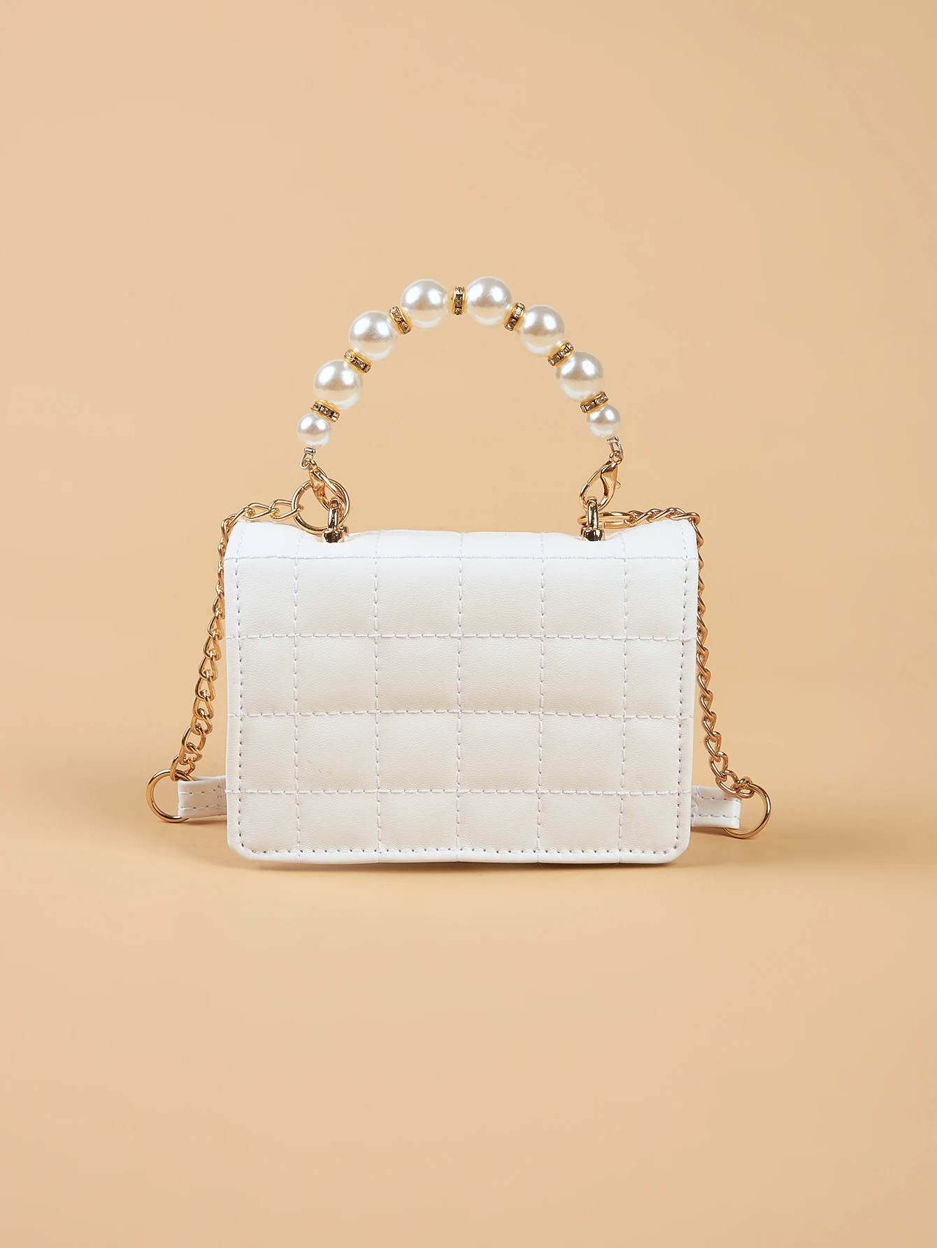 Hot Sale Kids Purses and Handbags Brand Designer Inspired Purses Shoulder Bags Chocolate Pearl for Little Girls Fashion Bag