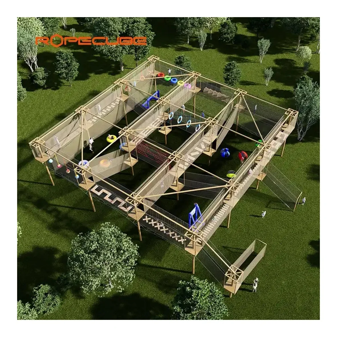 Outdoor Climbing Net Park For Children And Amusement Theme Park Equipment