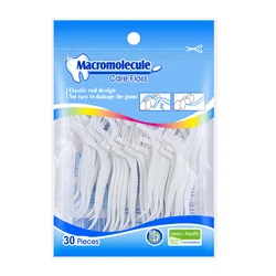 Bulk Eco Friendly Bamboo Charcoal Reusable Vegan Plastic Toothpick Dental Floss Picks Flosser