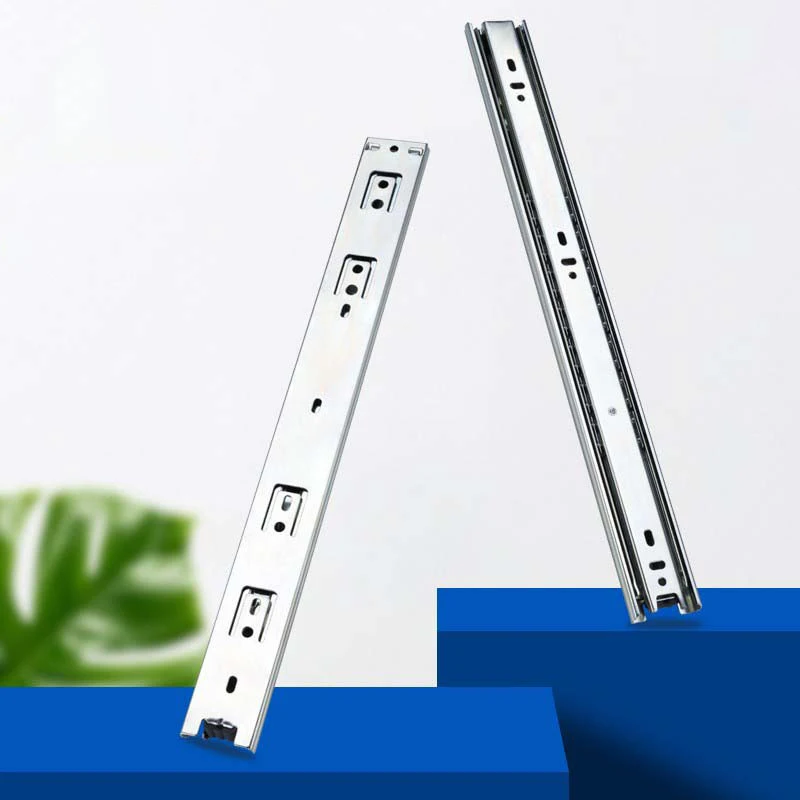 RHETECH New Ball Bearing Furniture Accessories Slide Track Roller Cabinet Pocket Door System Pocket Drawer Slide Rail