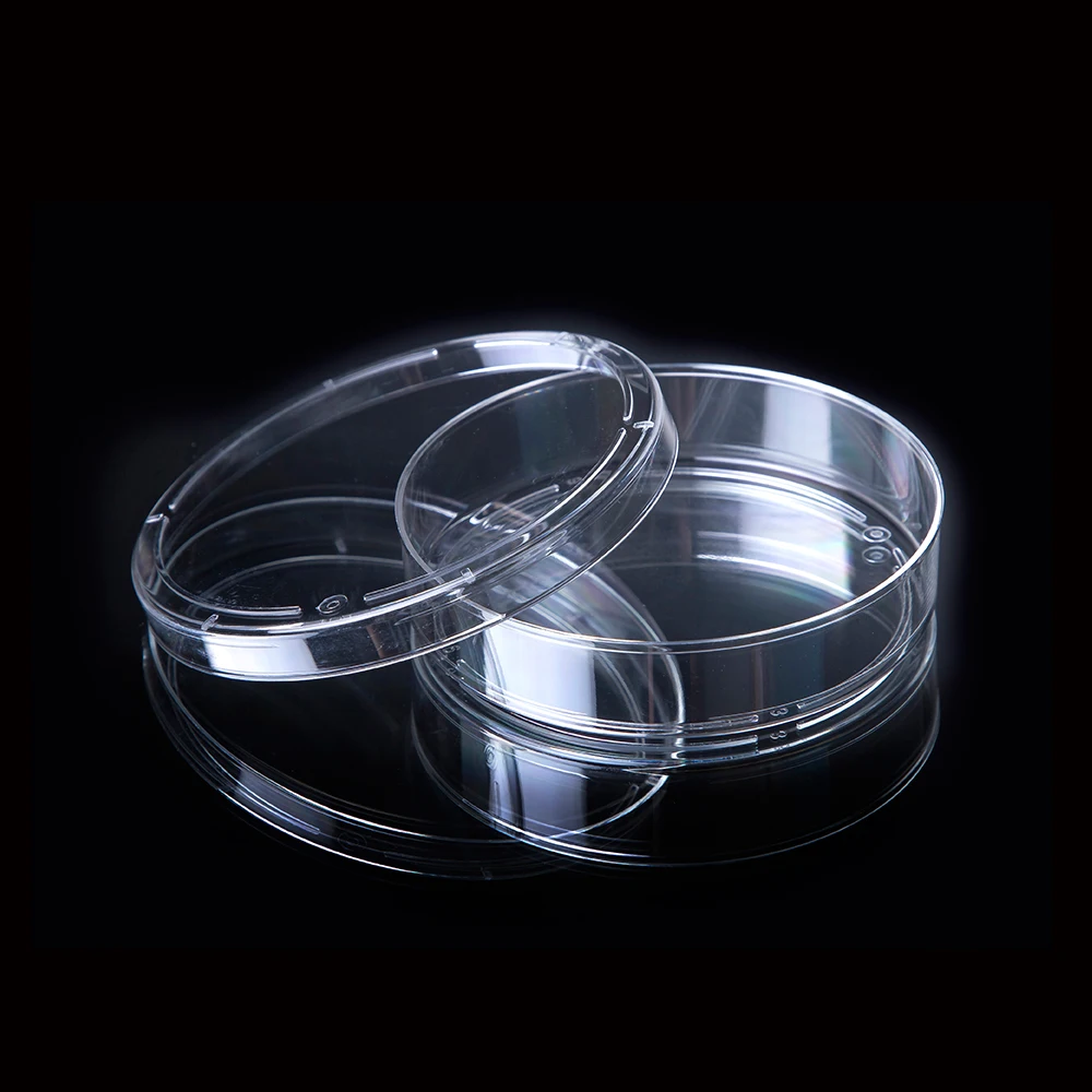 AMNGENT wholesale disposable reusable laboratory equipment round sterile ps plastic petri dish 90mm with lid