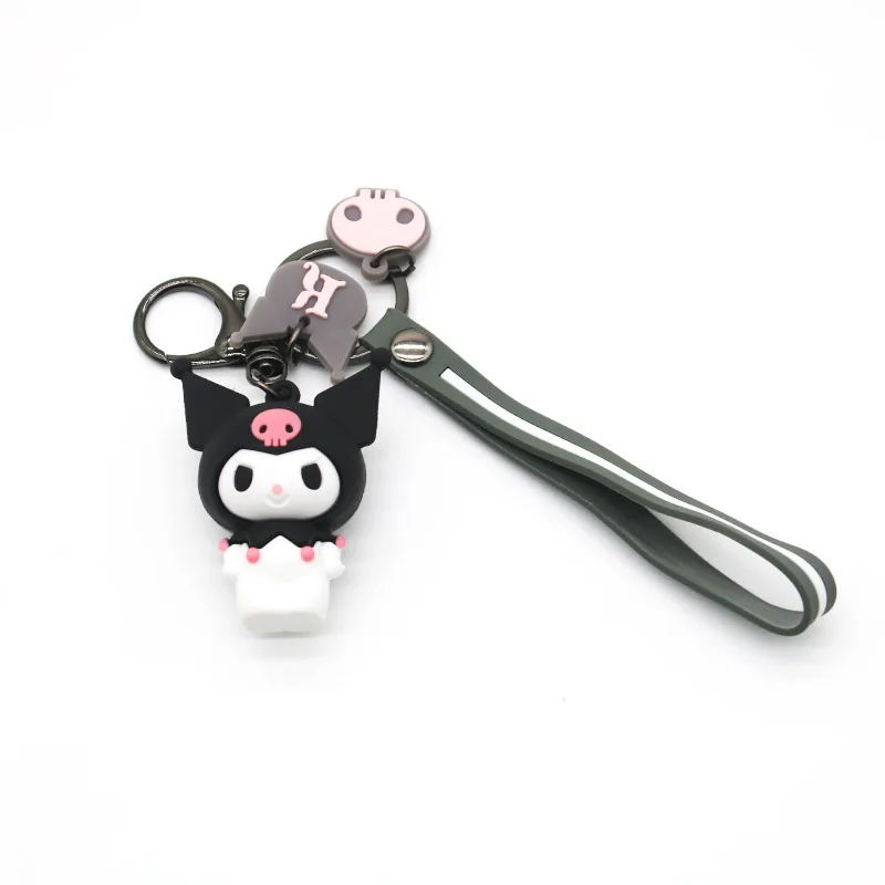 new product sanrio keychain rubber key chains louis teddy bear key chain