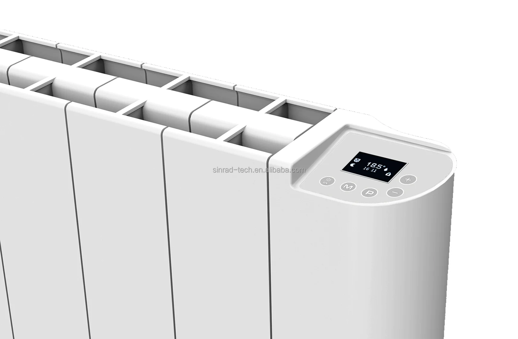 Ceramic resistance with high thermal inertia E07C 1500W 220-240V  Aluminium housing digital thermostat  large room heater