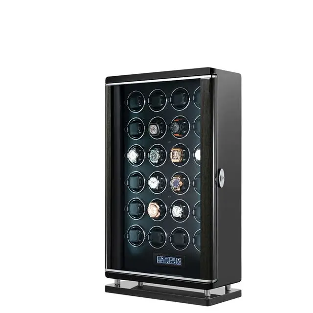 Fingerprint Unlock  Luxury Silent Golden Digital Automatic Watch Winder Safety case