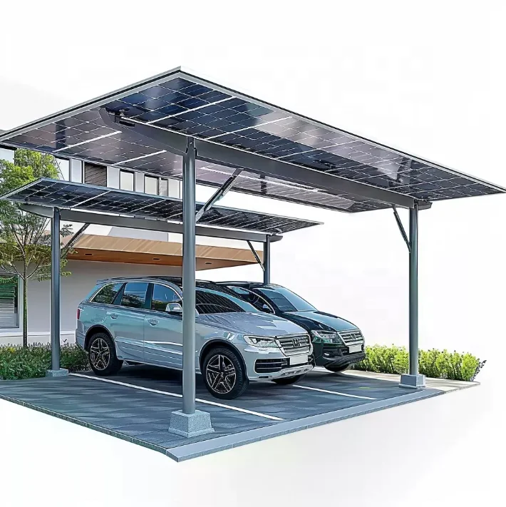 Sunpal Solar Panel Rail Carport Outdoor Waterproof Carport Arched Roof Car Shelter