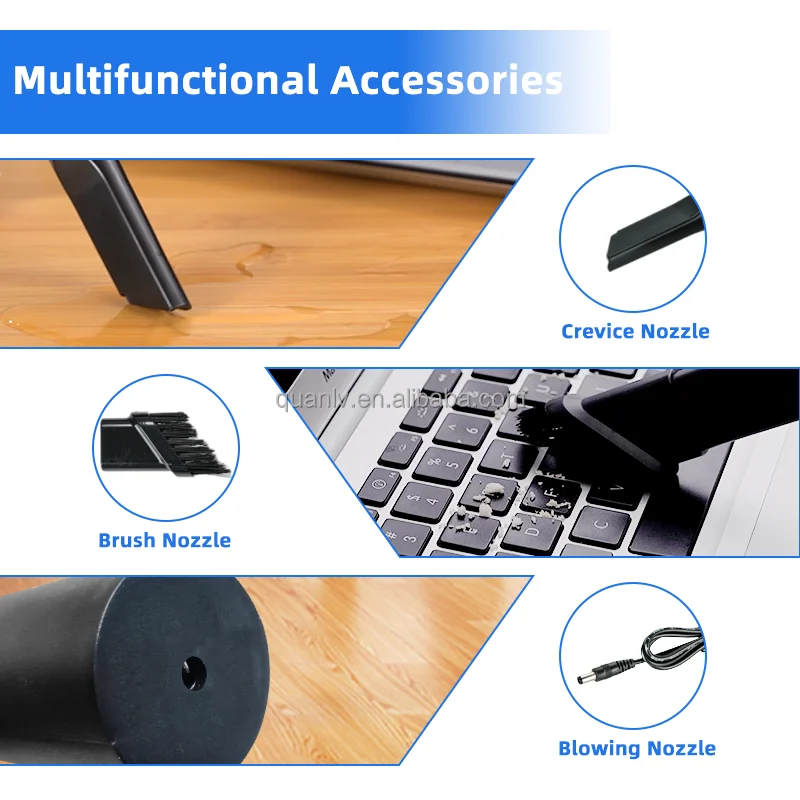Wireless Handheld Vacuum Powerful Portable Vacuum Cleaner Rechargeable Vacuum Wet Dry for Home and Car Cleaning air duster