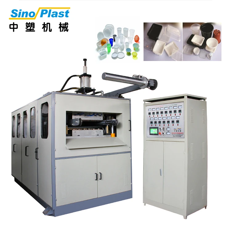 SINOPLAST 35KW 380V/60Hz Plastic Tea Cup Making Thermoforming Machinery Equipment