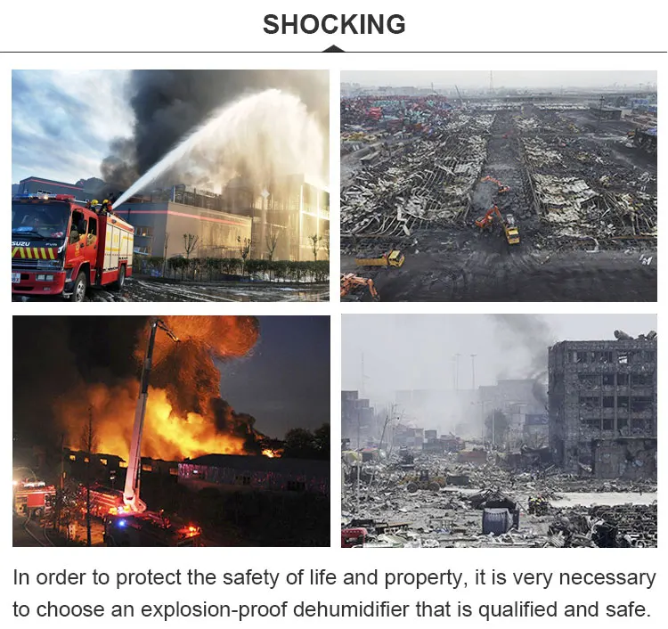 Tojje 40Kg/H Explosion-proof dehumidifier Industrial High-Efficient for defense engineering chemical petroleum