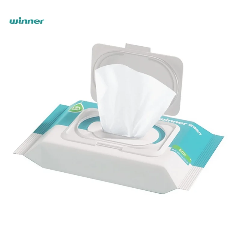 Winner High Quality Disinfecting Wipe Disposable Cleaning Wet Tissue Customized Multipurpose Water Wet Wipes for Daily Cleansing